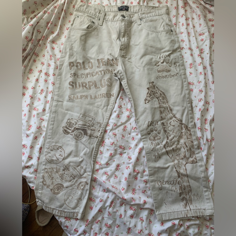 Vintage Polo printed pants